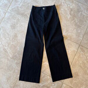 The Colette Cropped Wide-Leg Pants by Maeve